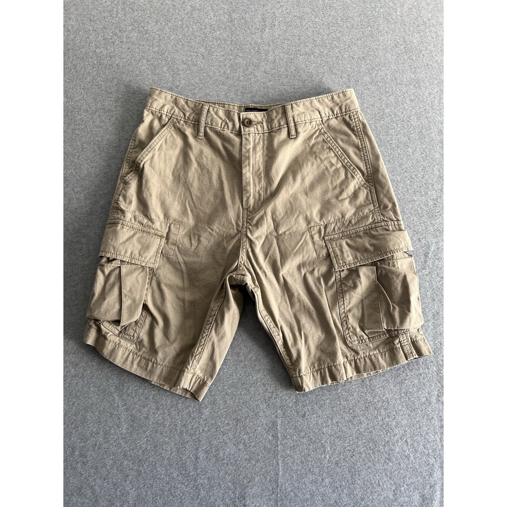 Levi's Red Tab‎ Rip Stop Khaki Cargo Shorts Zipper Fly Mens Size 29